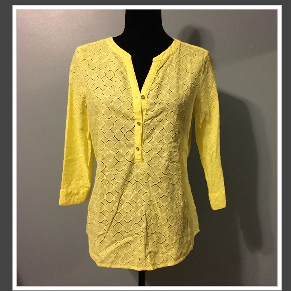 Liz Claiborne eyelet blouse